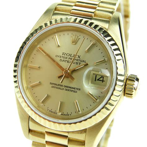 18ct gold rolex datejust|18k gold Rolex oyster perpetual.